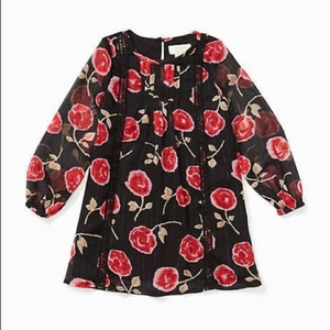 Kate Spade Hazy Rose‎ Metallic Long Sleeve Dress 10